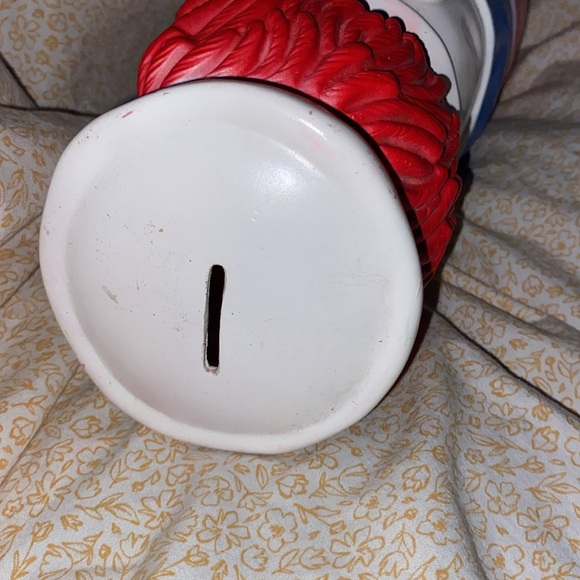 Vintage 1972 Raggedy Andy Hard Plastic Coin Bank Bobbs Merrill missing stopper - Picture 6 of 6